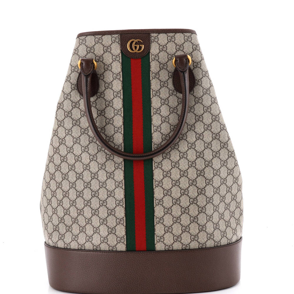 Gucci Savoy Duffle Bag GG Coated Canvas